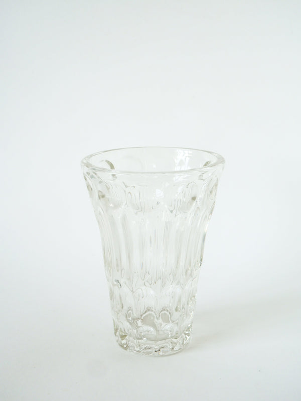Grand Vase En Verre Moulé, Art Déco, 1930 - 20 X 13 Cm