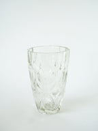 Grand Vase En Verre Moulé, Art Déco, 1930 - 20 X 14 Cm