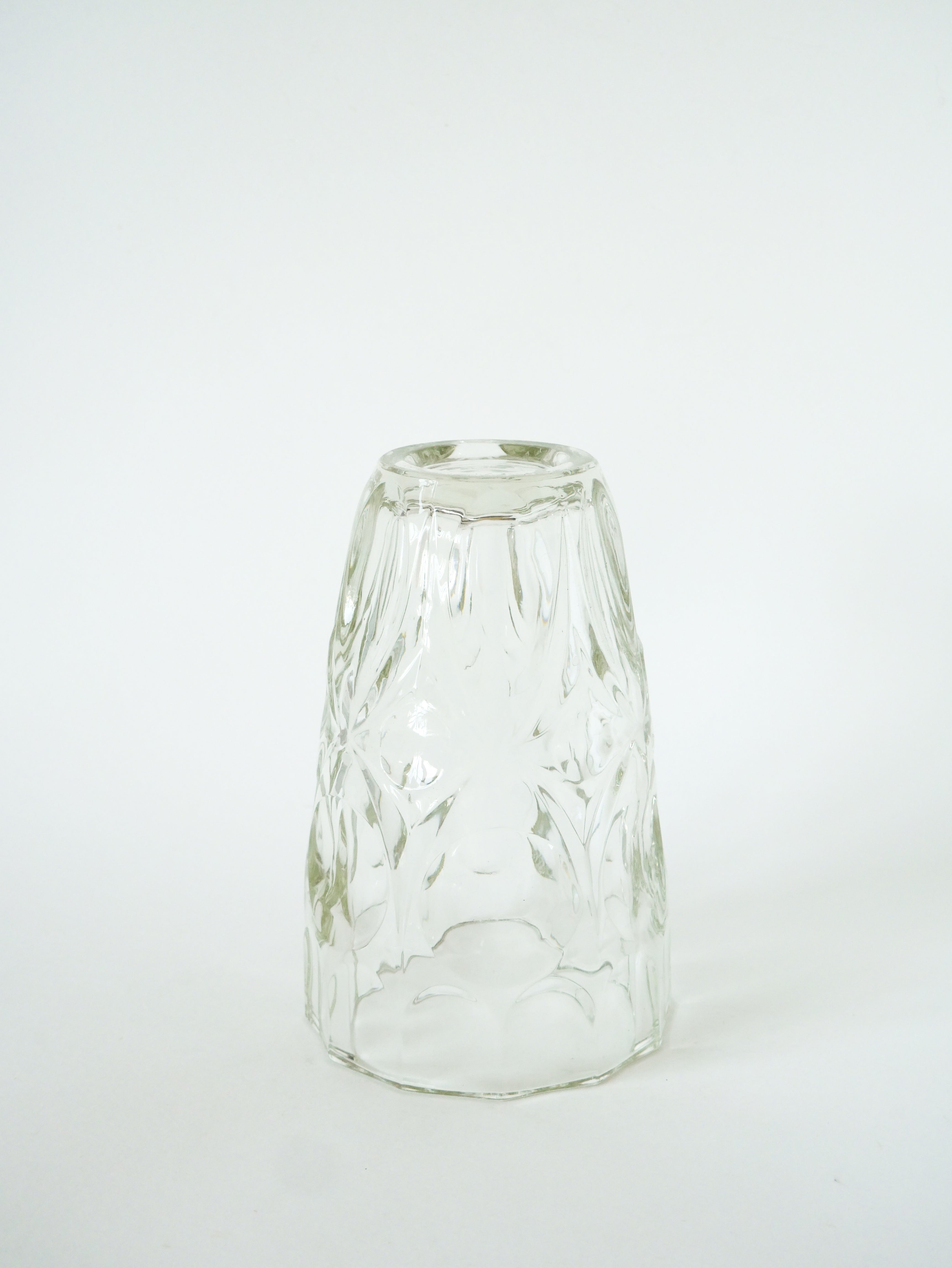 Grand Vase En Verre Moulé, Art Déco, 1930 - 20 X 14 Cm