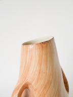 Grand Vase En Céramique, Effet Bois, Vallauris Grandjean-Jourdan, Design, 1960