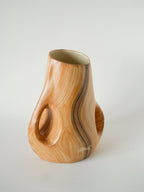 Grand Vase En Céramique, Effet Bois, Vallauris Grandjean-Jourdan, Design, 1960