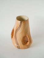 Grand Vase En Céramique, Effet Bois, Vallauris Grandjean-Jourdan, Design, 1960