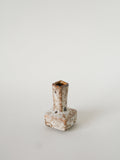Mini Vase En Céramique Fat Lava, Crème Et Marron, Made In Germany 1970