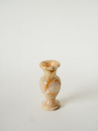 Petit Vase En Onyx, Beige, 1970 - 11.5 X 6 Cm