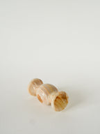 Petit Vase En Onyx, Beige, 1970 - 11.5 X 6 Cm