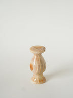Petit Vase En Onyx, Beige, 1970 - 11.5 X 6 Cm