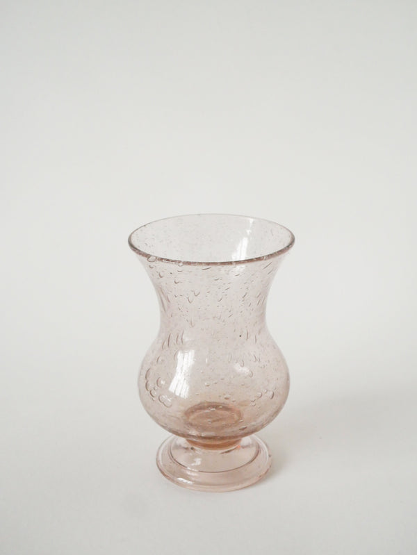 Vase En Verre Bullé De Biot, Rose, 1960