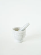 Mortier Et Pilon En Albâtre, 1970 - 8 X 8 Cm