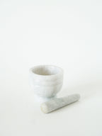 Mortier Et Pilon En Albâtre, 1970 - 8 X 8 Cm