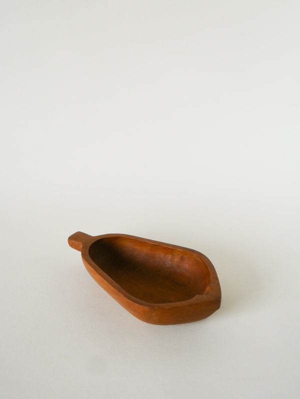 Vide-Poche En Bois D'Olivier, Poire, 1970