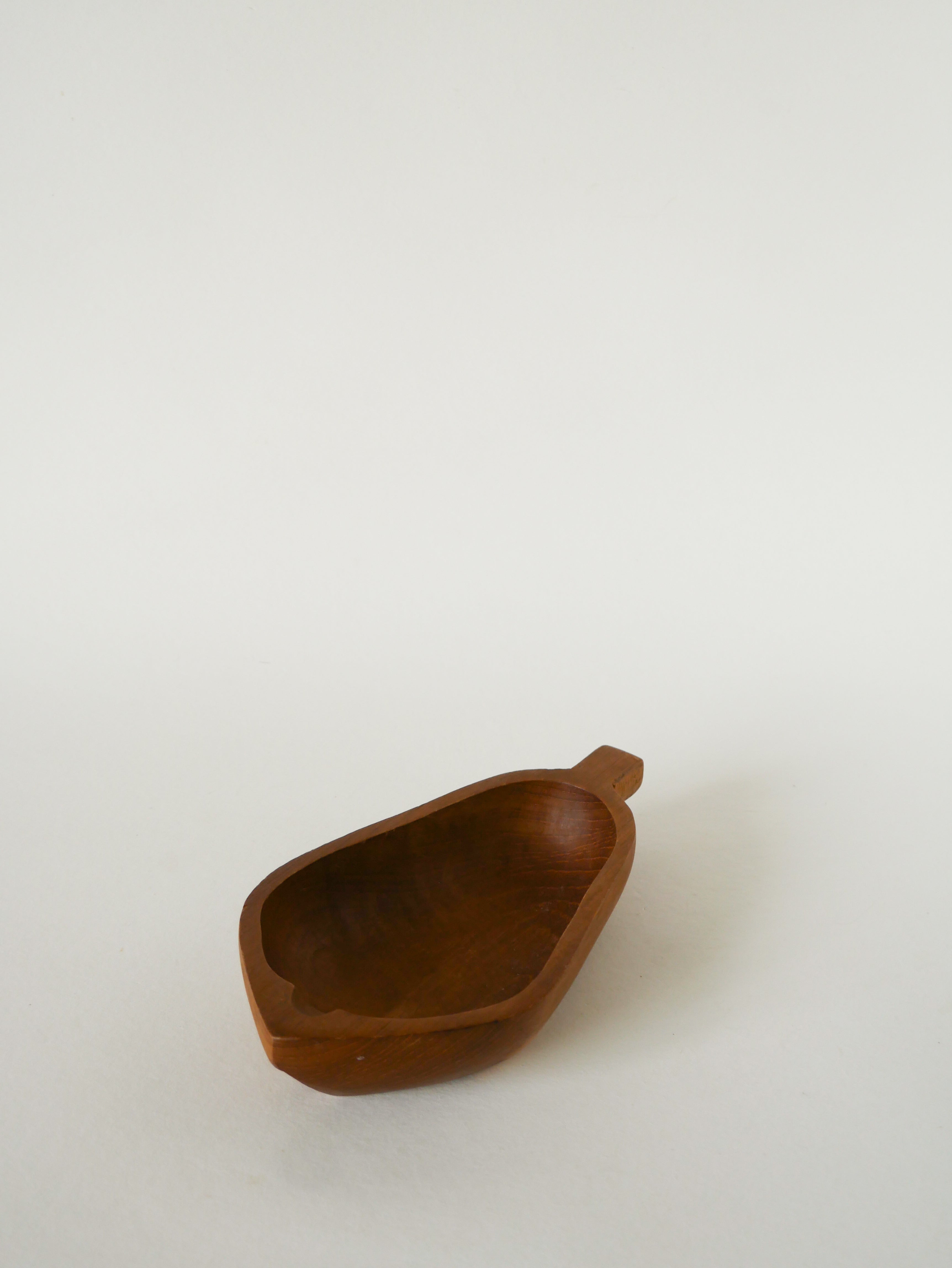 Vide-Poche En Bois D'Olivier, Poire, 1970