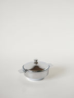 Boîte Sucrier En Inox, Art Déco, 1950