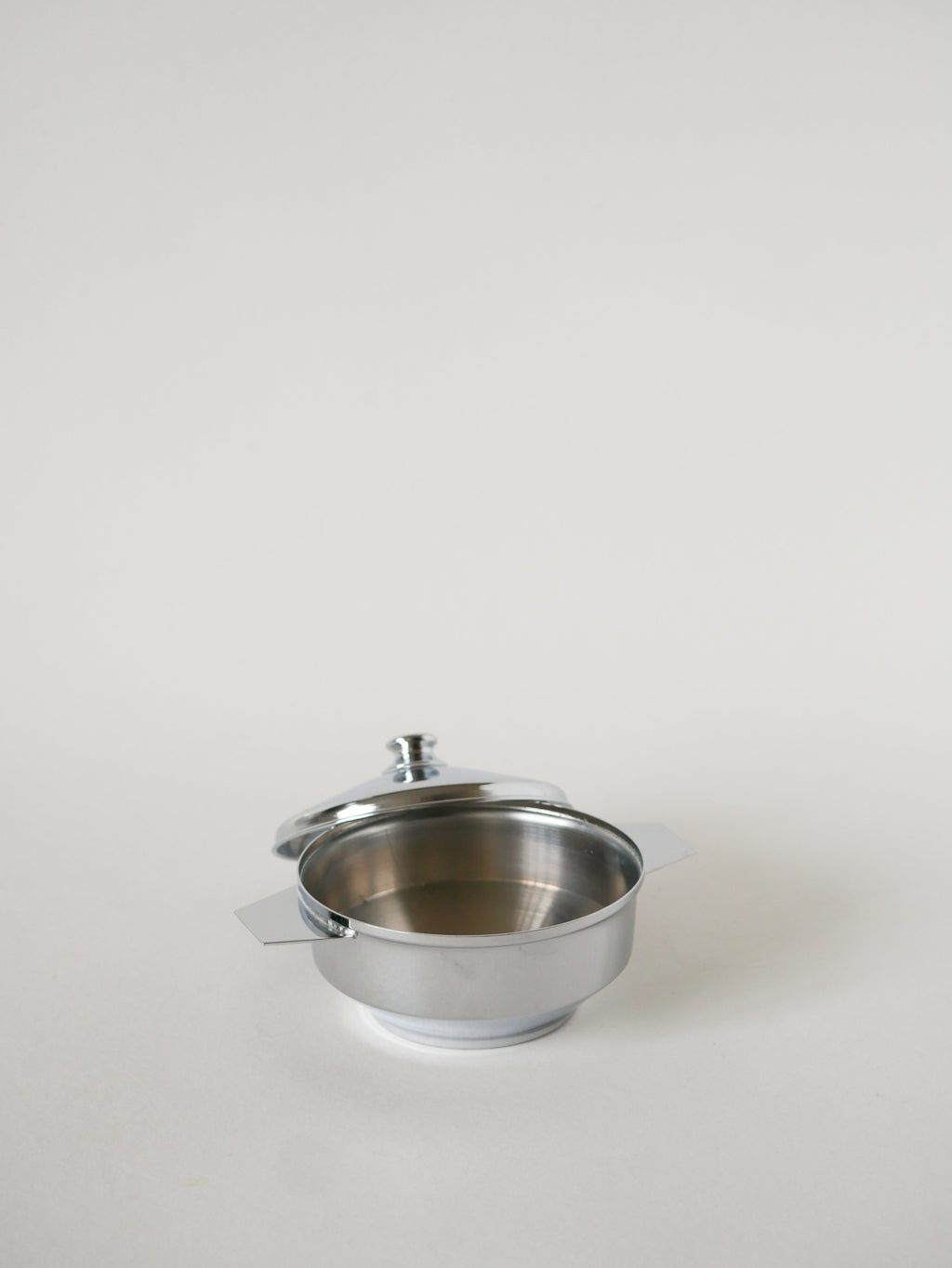 Boîte Sucrier En Inox, Art Déco, 1950