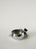 Petit Sucrier En Inox, Poignée Carrée,1970