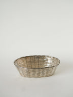 Petite Panière Tressée En Métal Argenté, 1930