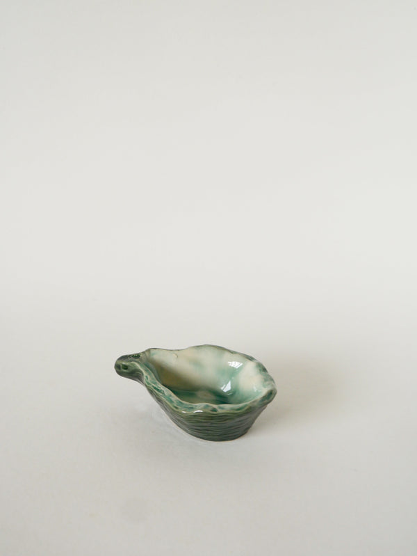 Vide-Poche En Barbotine, Huître, 1970 - 14.5 X 9 Cm