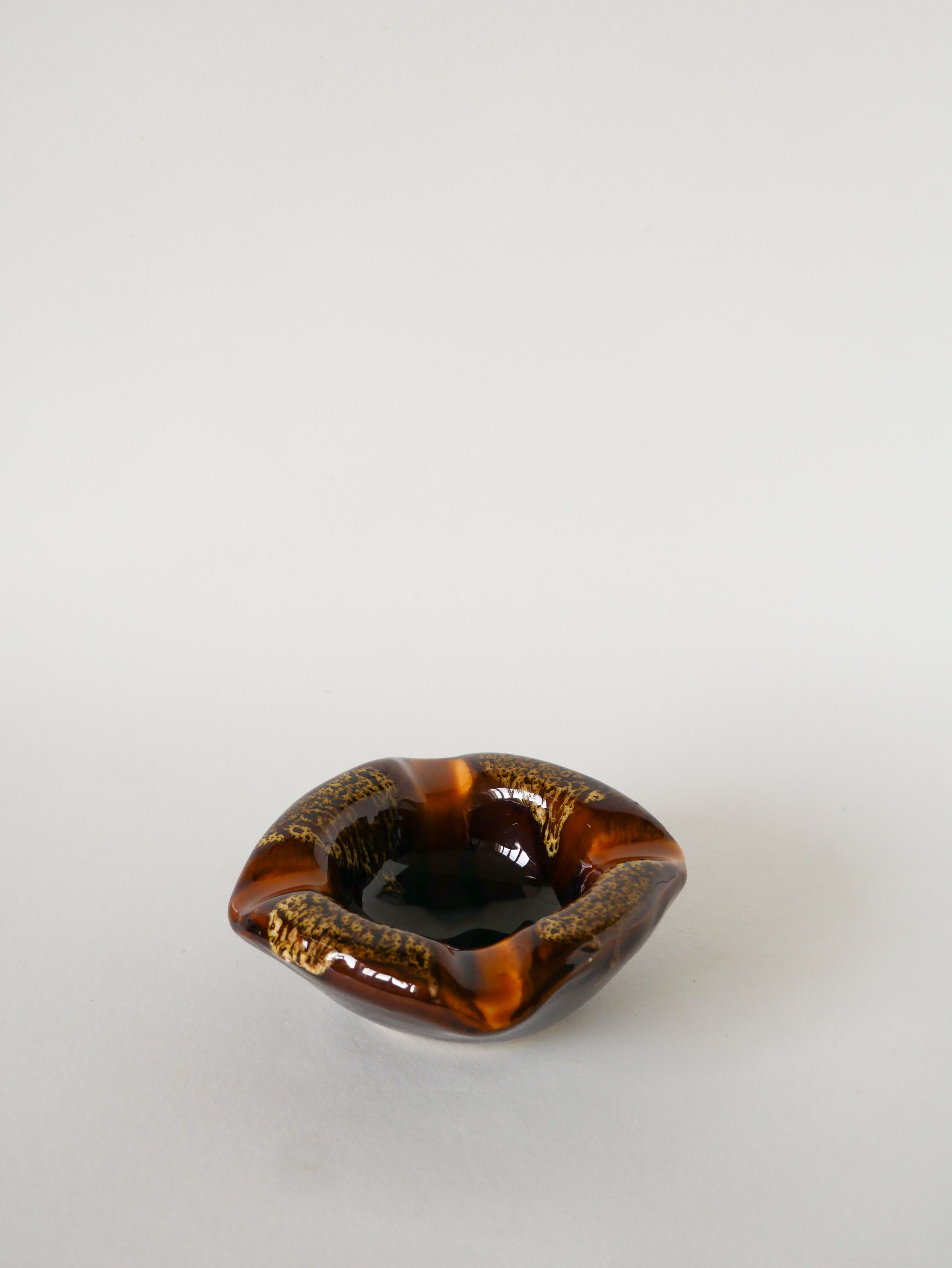 Vide-Poche Mortier En Céramique, Marron, 1970