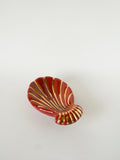 Vide-Poche Coquillage En Céramique, Magdalithe, Brique Et Doré, 1970