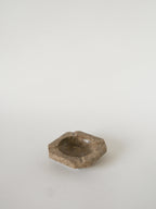 Cendrier En Marbre, Forme Hexagonale, Gris, 1970