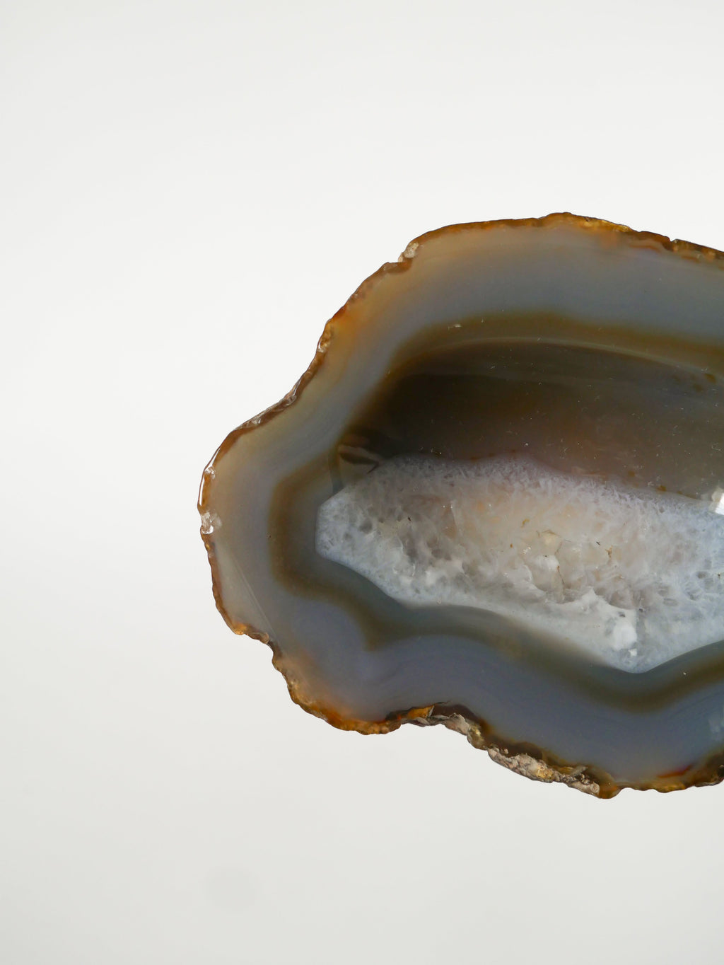 Cendrier En Albâtre, Forme Libre, Beige Et Violet, 1970
