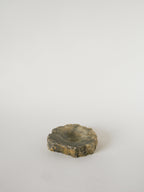 Grand Cendrier En Albâtre, Forme Libre, Gris, Made In Germany, 1970