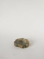 Grand Cendrier En Albâtre, Forme Libre, Gris, Made In Germany, 1970