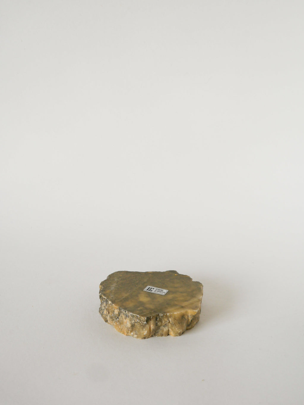 Grand Cendrier En Albâtre, Forme Libre, Gris, Made In Germany, 1970