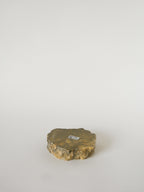 Grand Cendrier En Albâtre, Forme Libre, Gris, Made In Germany, 1970