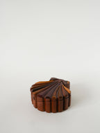 Boîte À Bijoux Puzzle En Bois, Forme Coquillage, 1960