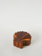 Boîte À Bijoux Puzzle En Bois, Forme Coquillage, 1960