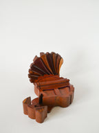 Boîte À Bijoux Puzzle En Bois, Forme Coquillage, 1960