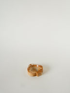 Vide-Poche En Albâtre, Forme Pique, Beige Et Marron, 1970