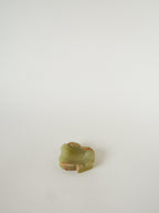 Vide-Poche En Onyx, Forme Trèfle, Vert Et Marron, 1970
