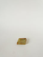 Vide-Poche En Onyx, Forme Carreau, Vert Et Marron, 1970