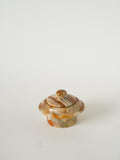 Boîte En Onyx, Forme Ronde, Beige, Design, 1970 - 9 X 7 Cm