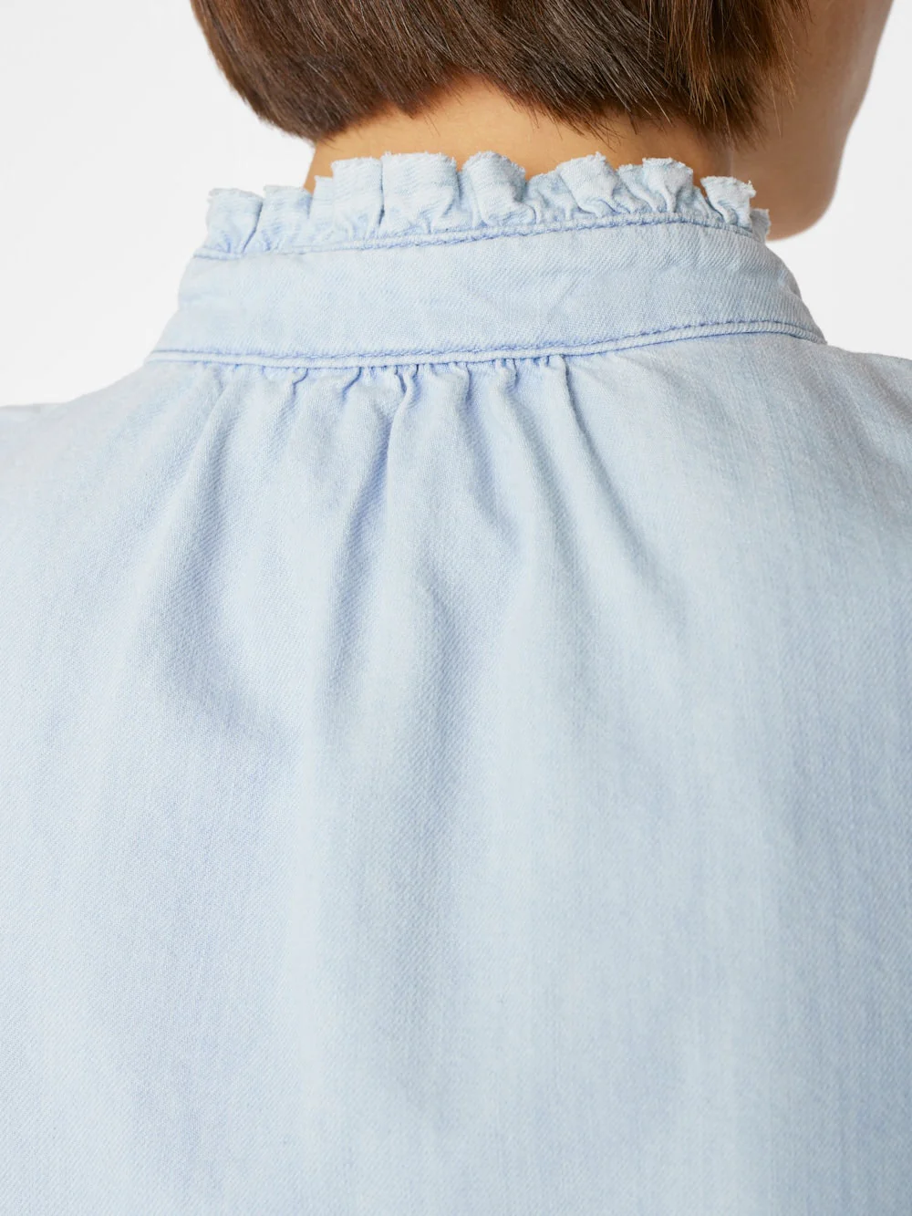 Top Deep V Ruffle Collar - Thrill