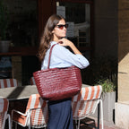 Sac À Main Grand Delhi - Bordeaux