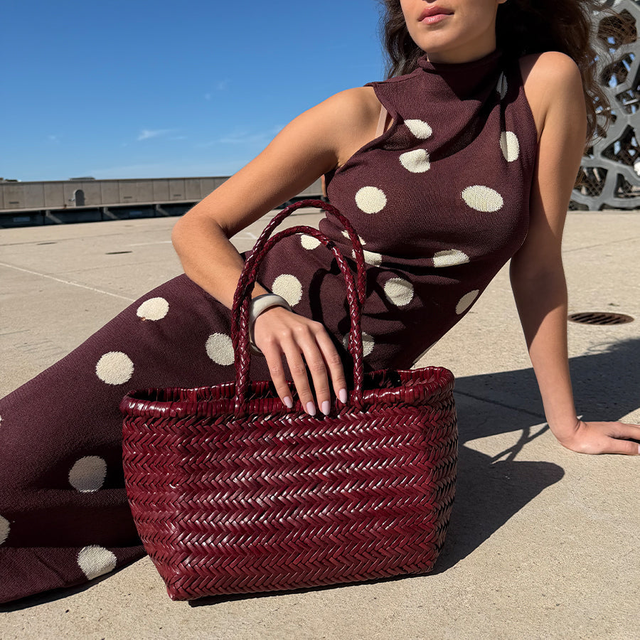 Sac À Main Delhi Medium - Bordeaux