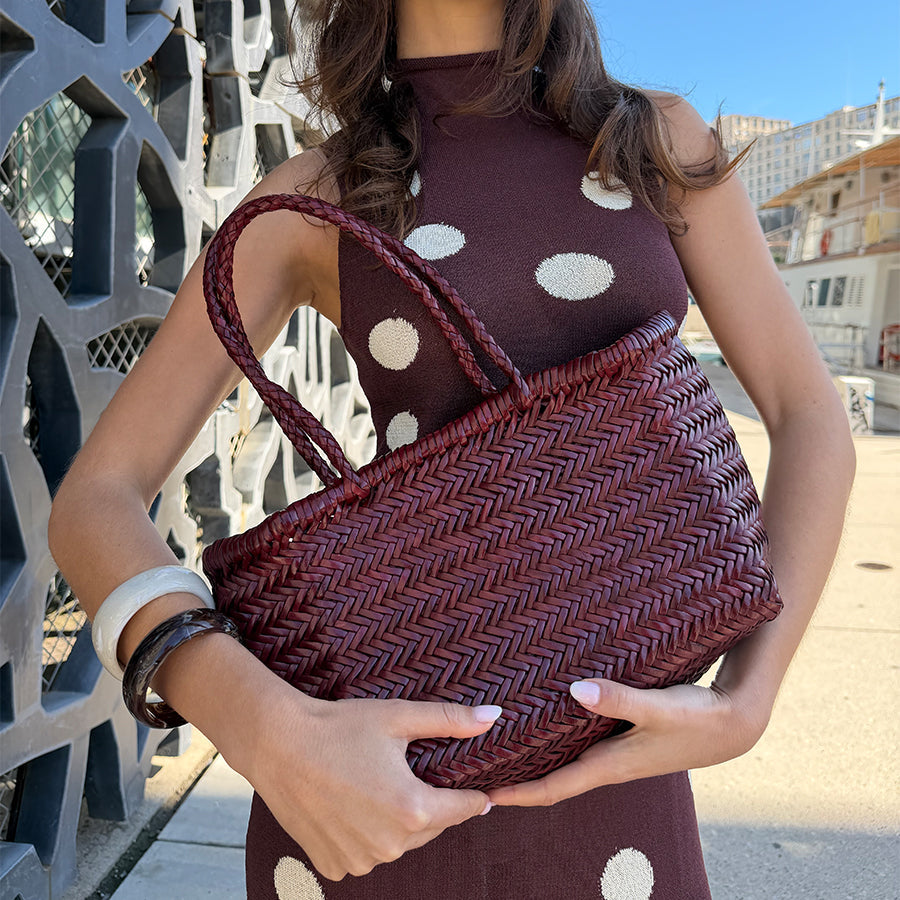 Sac À Main Delhi Medium - Bordeaux