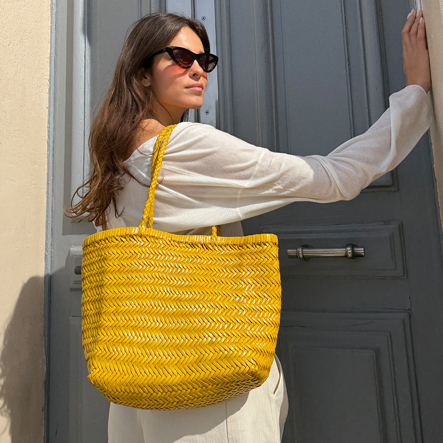 Sac À Main Delhi Medium - Jaune Citron