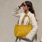 Sac À Main Delhi Medium - Jaune Citron