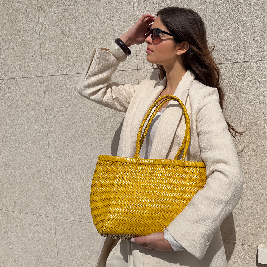 Sac À Main Delhi Medium - Jaune Citron