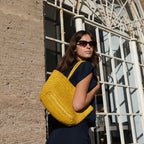 Sac À Main Delhi Medium - Jaune Citron