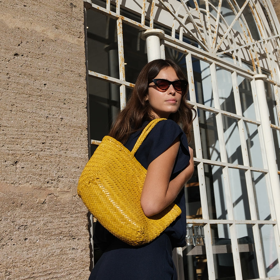 Sac À Main Delhi Medium - Jaune Citron