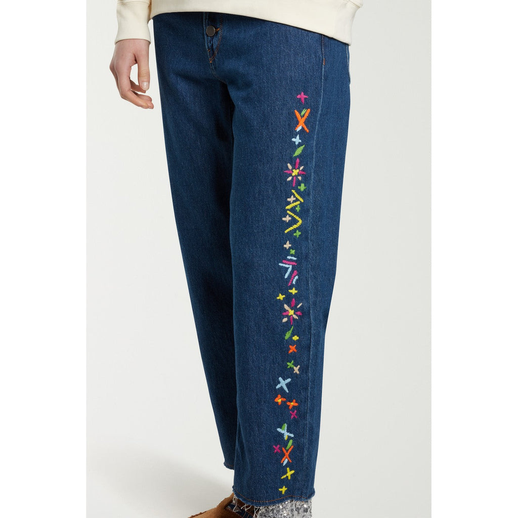 Jean Fair Isle Embroidered
