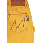 Jean Resin Wash Contrast Stitch Yellow