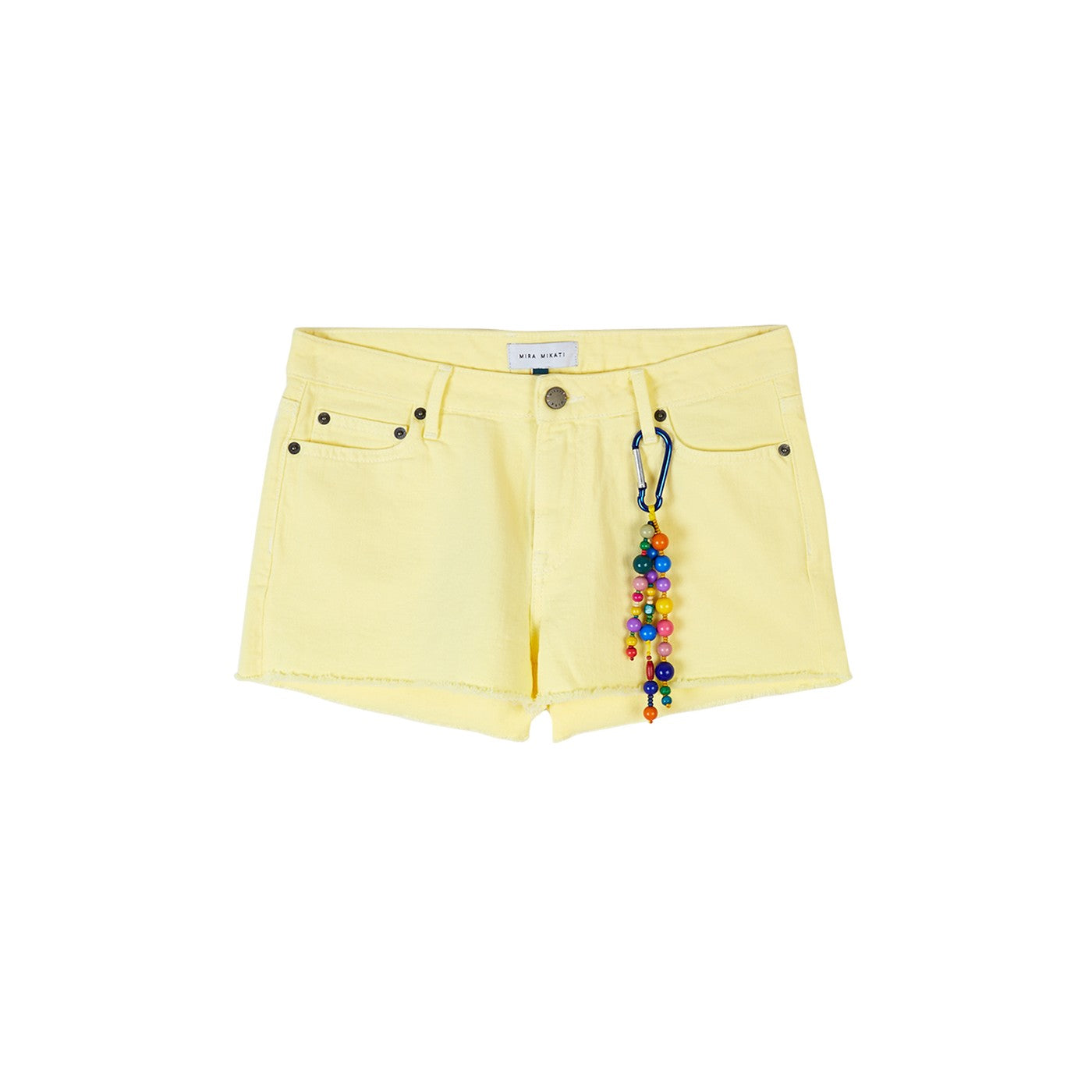 Short Yellow Denim With Keyring