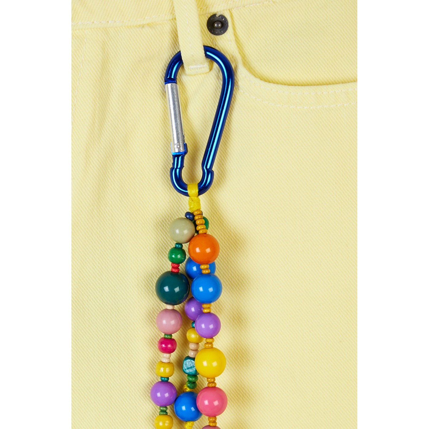 Short Yellow Denim With Keyring