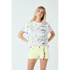 Short Yellow Denim With Keyring