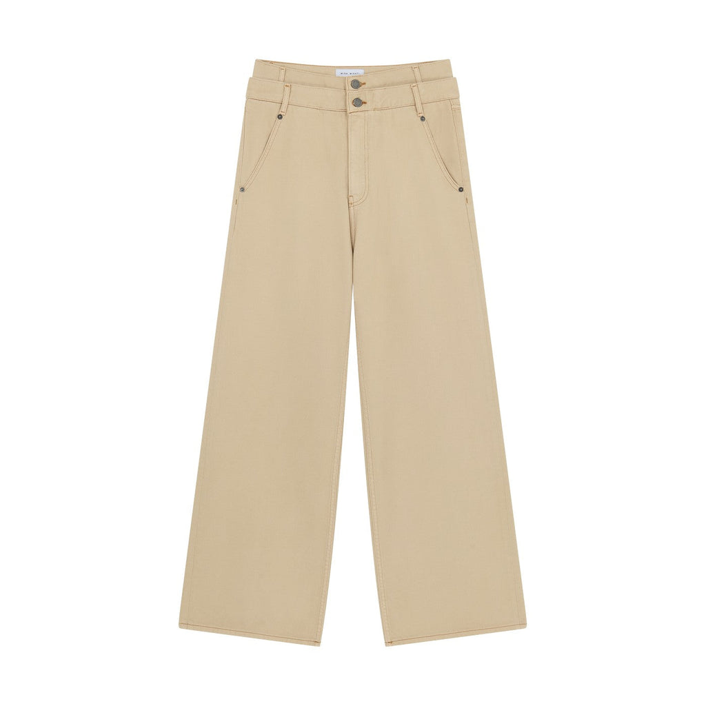 Jean Double Waistband Straight Leg